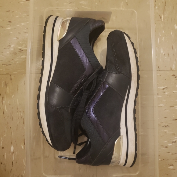Michael Kors Blue Allie Trainer Sneakers - Picture 1 of 5